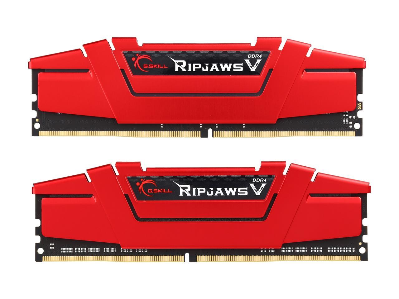G.SKILL Ripjaws V Series 64GB (8 x 8GB) 288-Pin DDR4 SDRAM DDR4 3200 (PC4 25600) Desktop Memory Model F4-3200C16Q2-64GVR