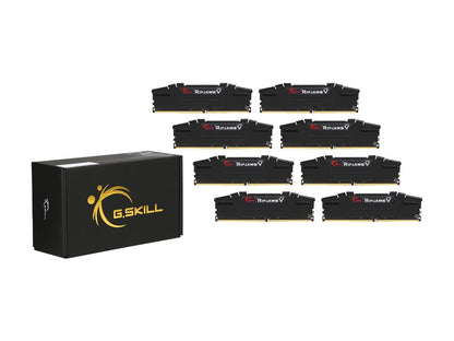 G.SKILL Ripjaws V Series 64GB (8 x 8GB) 288-Pin DDR4 SDRAM DDR4 3200 (PC4 25600) Desktop Memory Model F4-3200C14Q2-64GVK