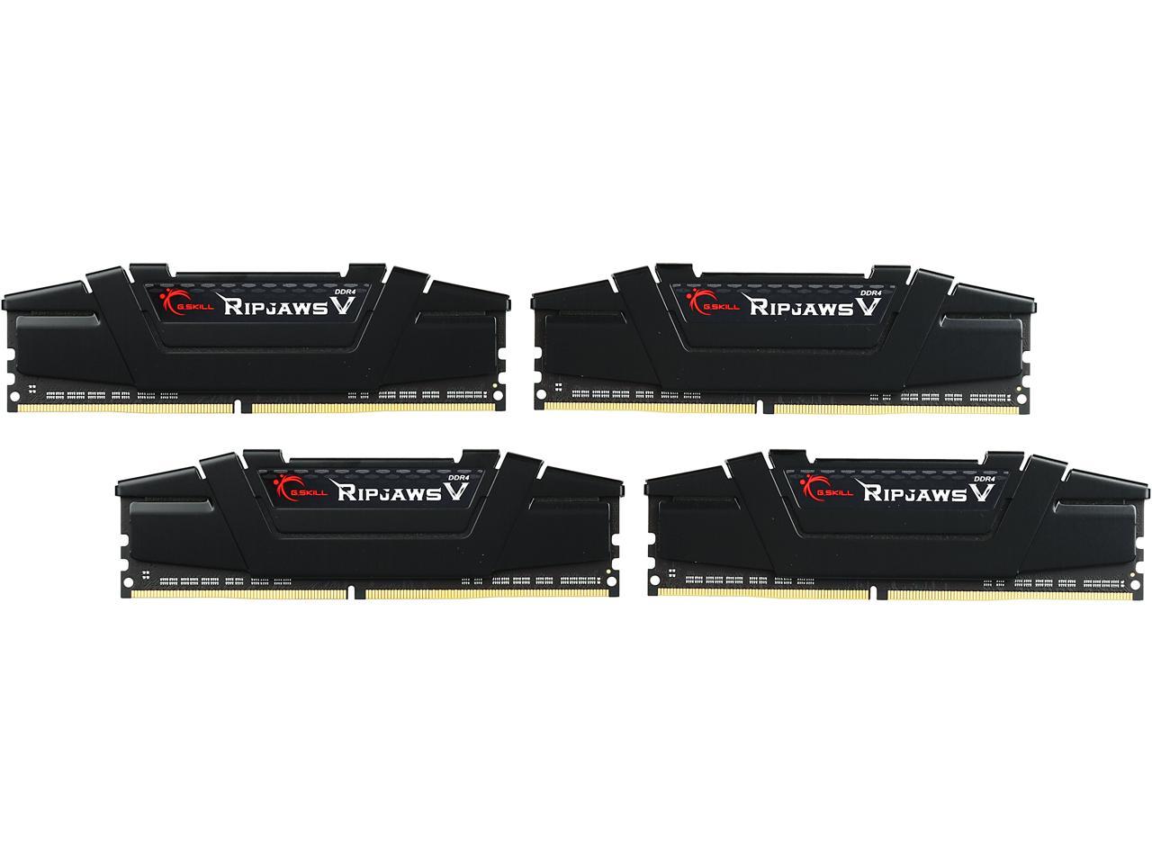 G.SKILL Ripjaws V Series 32GB (4 x 8GB) 288-Pin DDR4 SDRAM DDR4 3466 (PC4 27700) Desktop Memory Model F4-3466C16Q-32GVK