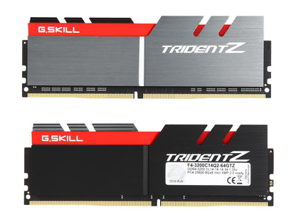 G.SKILL TridentZ Series 64GB (8 x 8GB) 288-Pin DDR4 SDRAM DDR4 3200 (PC4 25600) Intel X99 Platform Desktop Memory Model F4-3200C14Q2-64GTZ