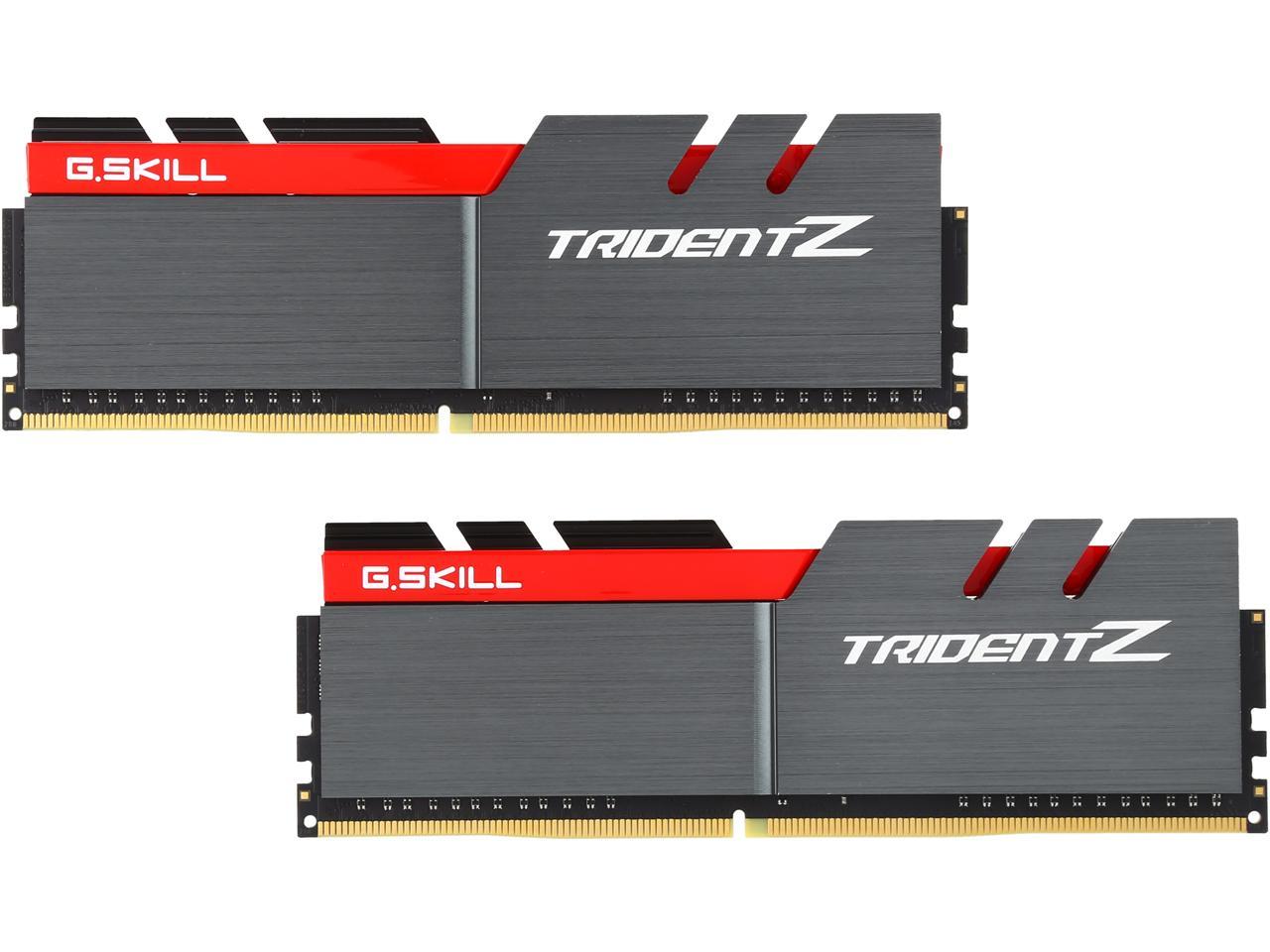 G.SKILL TridentZ Series 16GB (2 x 8GB) 288-Pin DDR4 SDRAM DDR4 3466 (PC4 27700) Intel Z370 Platform Desktop Memory Model F4-3466C16D-16GTZ