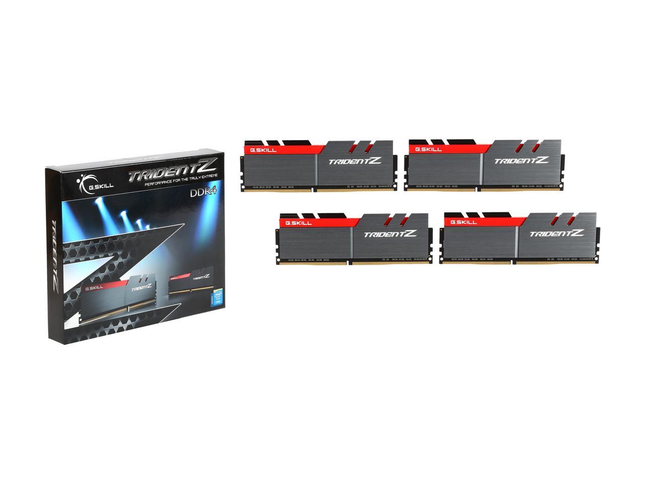 G.SKILL TridentZ Series 32GB (4 x 8GB) 288-Pin DDR4 SDRAM DDR4 3466 (PC4 27700) Intel Z370 Platform Desktop Memory Model F4-3466C16Q-32GTZ