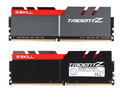 G.SKILL TridentZ Series 32GB (4 x 8GB) 288-Pin DDR4 SDRAM DDR4 3600 (PC4 28800) Intel Z170 / Z270 / Z370 / X299 Desktop Memory Model F4-3600C17Q-32GTZ