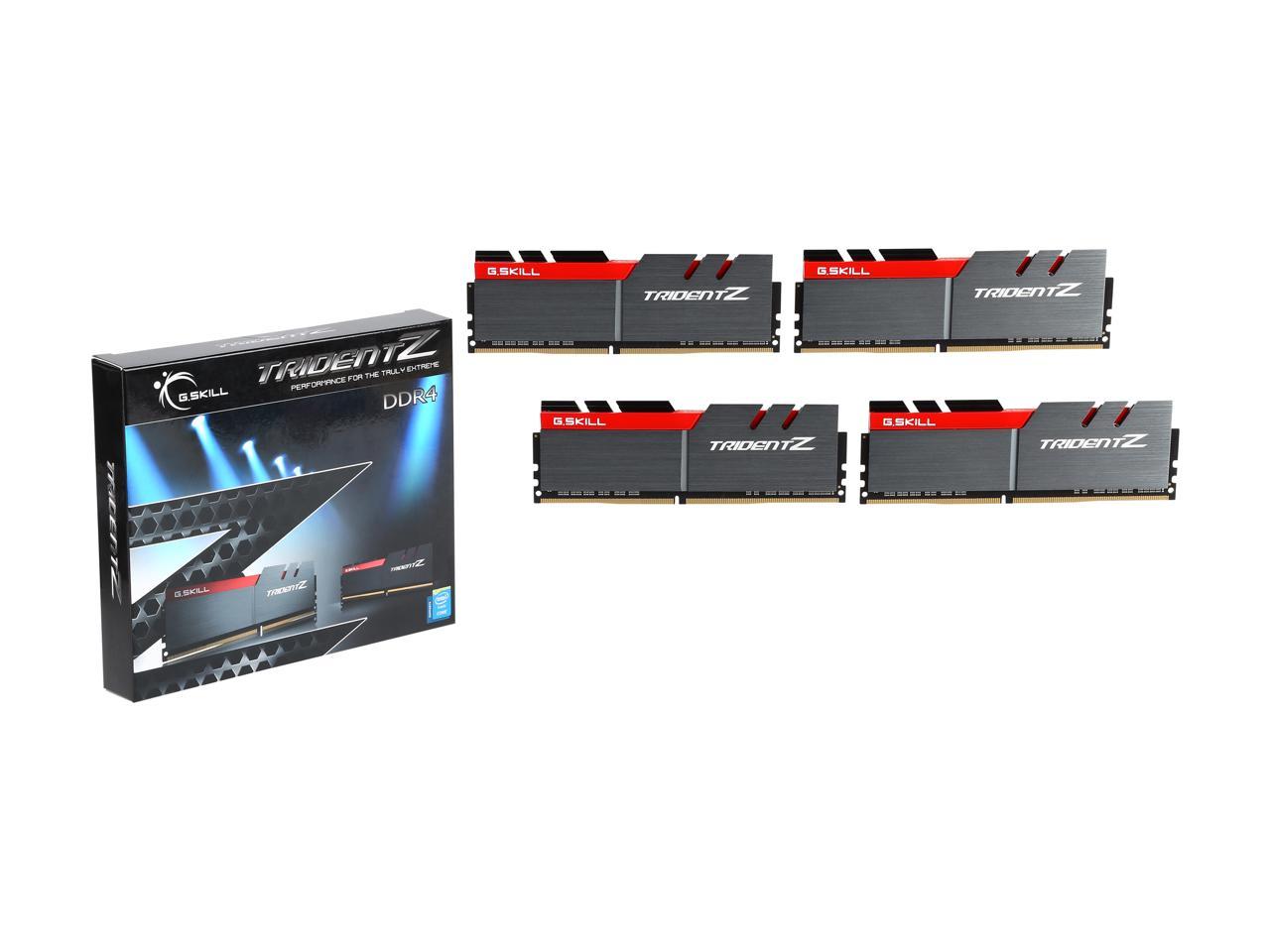 G.SKILL TridentZ Series 32GB (4 x 8GB) 288-Pin DDR4 SDRAM DDR4 3600 (PC4 28800) Intel Z170 / Z270 / Z370 / X299 Desktop Memory Model F4-3600C17Q-32GTZ