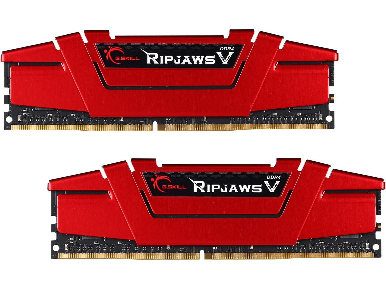 G.SKILL Ripjaws V Series 32GB (2 x 16GB) 288-Pin DDR4 SDRAM DDR4 3200 (PC4 25600) Desktop Memory Model F4-3200C16D-32GVR