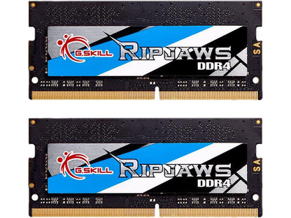 G.SKILL Ripjaws Series 16GB (2 x 8GB) 260-Pin DDR4 SO-DIMM DDR4 3000 (PC4 24000) Laptop Memory Model F4-3000C16D-16GRS