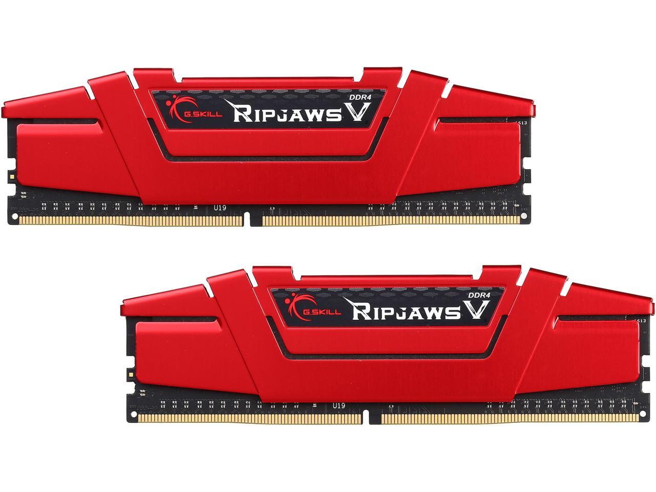 G.SKILL Ripjaws V Series 16GB (2 x 8GB) 288-Pin DDR4 SDRAM DDR4 2800 (PC4 22400) Desktop Memory Model F4-2800C17D-16GVR