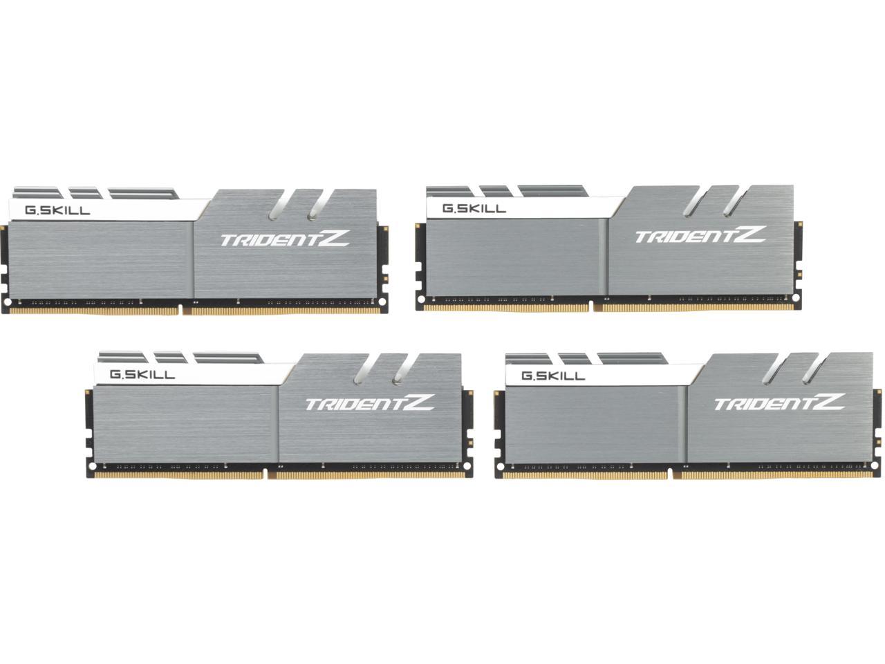 G.SKILL TridentZ Series 32GB (4 x 8GB) 288-Pin DDR4 SDRAM DDR4 3200 (PC4 25600) Intel Z370 Platform / Intel X99 Platform Desktop Memory Model F4-3200C16Q-32GTZSW