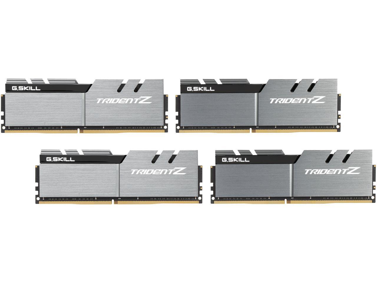 G.SKILL TridentZ Series 32GB (4 x 8GB) 288-Pin DDR4 SDRAM DDR4 3200 (PC4 25600) Intel Z370 Platform / Intel X99 Platform Desktop Memory Model F4-3200C16Q-32GTZSK