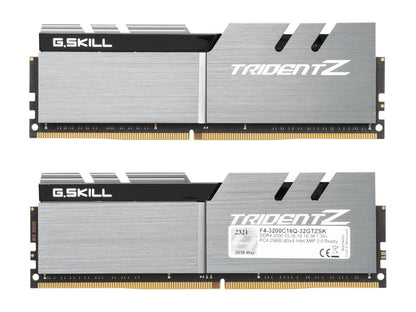 G.SKILL TridentZ Series 32GB (4 x 8GB) 288-Pin DDR4 SDRAM DDR4 3200 (PC4 25600) Intel Z370 Platform / Intel X99 Platform Desktop Memory Model F4-3200C16Q-32GTZSK