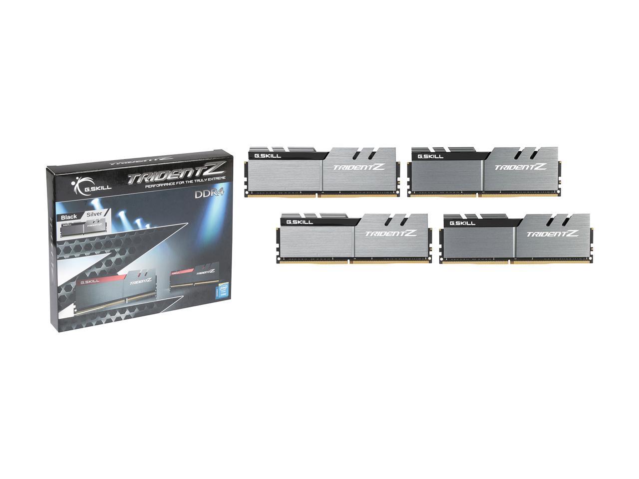 G.SKILL TridentZ Series 32GB (4 x 8GB) 288-Pin DDR4 SDRAM DDR4 3200 (PC4 25600) Intel Z370 Platform / Intel X99 Platform Desktop Memory Model F4-3200C16Q-32GTZSK