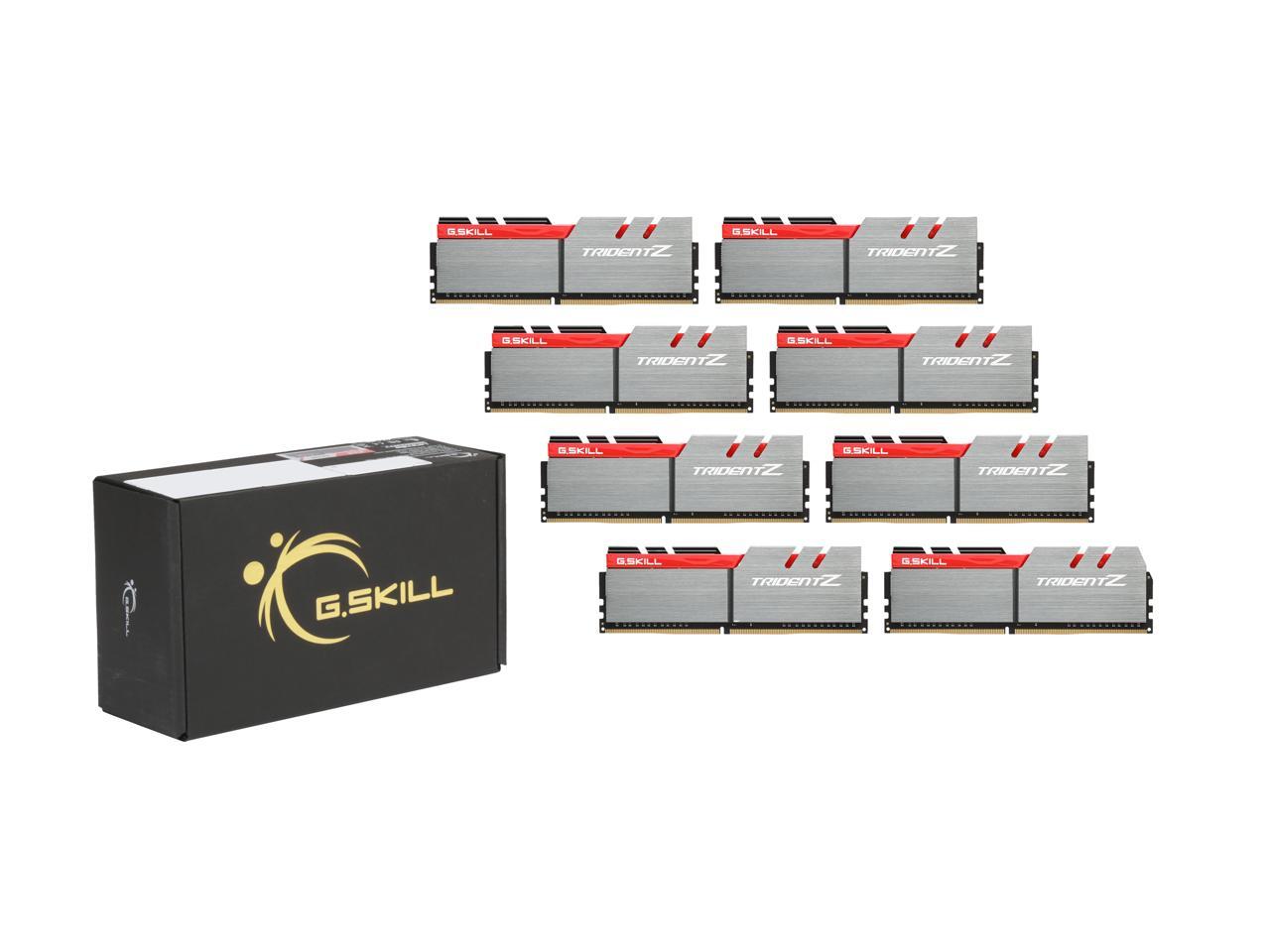 G.SKILL TridentZ Series 64GB (8 x 8GB) 288-Pin DDR4 SDRAM DDR4 3200 (PC4 25600) Intel X99 Platform Memory (Desktop Memory) Model F4-3200C16Q2-64GTZB