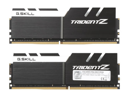 G.SKILL TridentZ Series 64GB (4 x 16GB) 288-Pin DDR4 SDRAM DDR4 3200 (PC4 25600) Intel Z370 Platform / Intel X99 Platform Desktop Memory Model F4-3200C16Q-64GTZKW