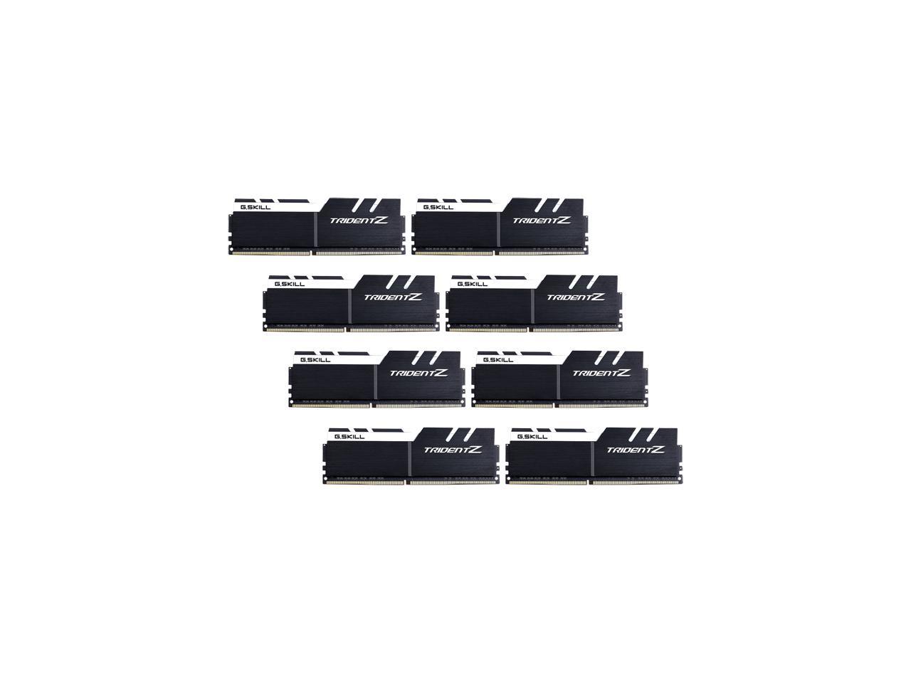 G.SKILL TridentZ Series 128GB (8 x 16GB) 288-Pin PC RAM DDR4 3200 (PC4 25600) Intel Z370 Platform / Intel X99 Platform Desktop Memory Model F4-3200C16Q2-128GTZKW