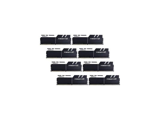 G.SKILL TridentZ Series 128GB (8 x 16GB) 288-Pin PC RAM DDR4 3200 (PC4 25600) Intel Z370 Platform / Intel X99 Platform Desktop Memory Model F4-3200C16Q2-128GTZKW