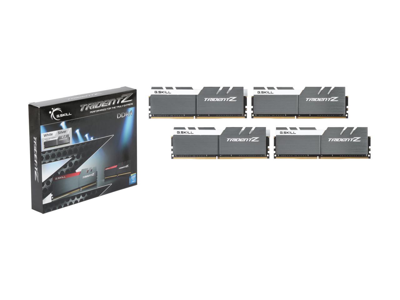 G.SKILL TridentZ Series 64GB (4 x 16GB) 288-Pin DDR4 SDRAM DDR4 3200 (PC4 25600) Intel Z370 Platform / Intel X99 Platform Desktop Memory Model F4-3200C14Q-64GTZSW