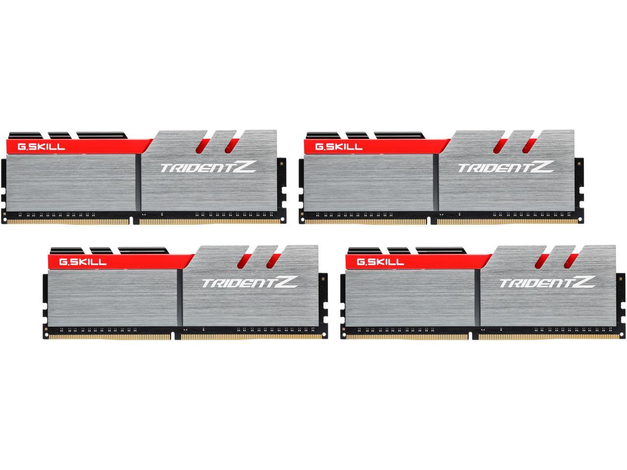 G.SKILL TridentZ Series 32GB (4 x 8GB) 288-Pin DDR4 SDRAM DDR4 3300 (PC4 26400) Intel X99 Platform Memory (Desktop Memory) Model F4-3300C16Q-32GTZ