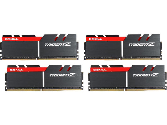 G.SKILL TridentZ Series 64GB (4 x 16GB) 288-Pin DDR4 SDRAM DDR4 3300 (PC4 26400) Intel X99 Platform Memory (Desktop Memory) Model F4-3300C16Q-64GTZ