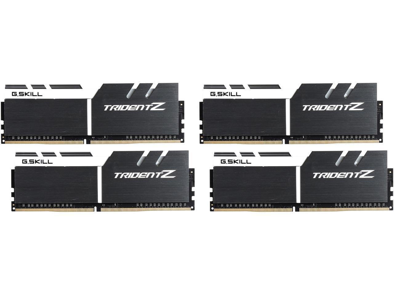 G.SKILL TridentZ Series 32GB (4 x 8GB) 288-Pin DDR4 SDRAM DDR4 3333 (PC4 26600) Intel X99 Platform Desktop Memory Model F4-3333C16Q-32GTZSW