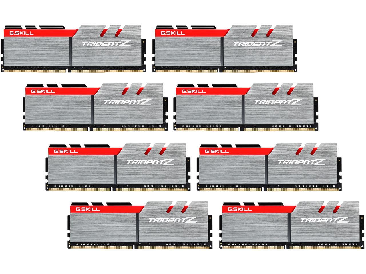 G.SKILL TridentZ Series 64GB (8 x 8GB) 288-Pin DDR4 SDRAM DDR4 3466 (PC4 27700) Intel X99 Platform Memory (Desktop Memory) Model F4-3466C16Q2-64GTZ