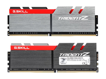 G.SKILL TridentZ Series 64GB (8 x 8GB) 288-Pin DDR4 SDRAM DDR4 3466 (PC4 27700) Intel X99 Platform Memory (Desktop Memory) Model F4-3466C16Q2-64GTZ