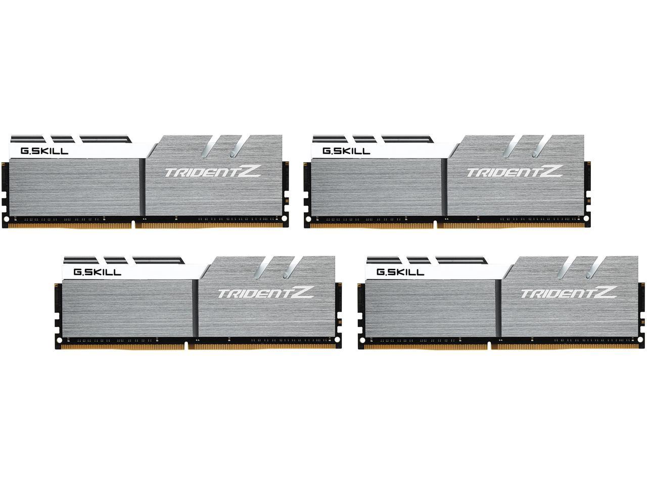 G.SKILL TridentZ Series 32GB (4 x 8GB) 288-Pin DDR4 SDRAM DDR4 3466 (PC4 27700) Intel Z370 Platform / Intel X99 Platform Desktop Memory Model F4-3466C16Q-32GTZSW