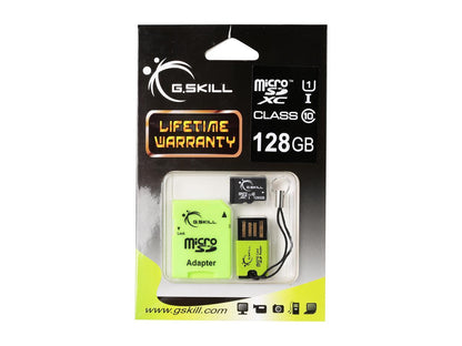 G.Skill 128GB microSDXC UHS-I/U1 Class 10 Memory Card with OTG (FF-TSDXC128GC-U1)