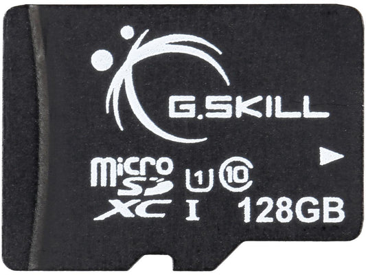 G.Skill 128GB microSDXC UHS-I/U1 Class 10 Memory Card with Adapter (FF-TSDXC128GA-U1)