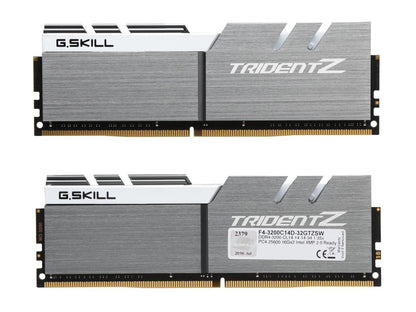 G.SKILL TridentZ Series 32GB (2 x 16GB) 288-Pin DDR4 SDRAM DDR4 3200 (PC4 25600) Intel Z370 Platform Desktop Memory Model F4-3200C14D-32GTZSW