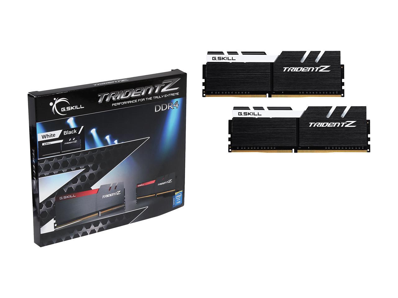 G.SKILL TridentZ Series 16GB (2 x 8GB) 288-Pin DDR4 SDRAM DDR4 3200 (PC4 25600) Intel Z370 Platform Desktop Memory Model F4-3200C15D-16GTZKW