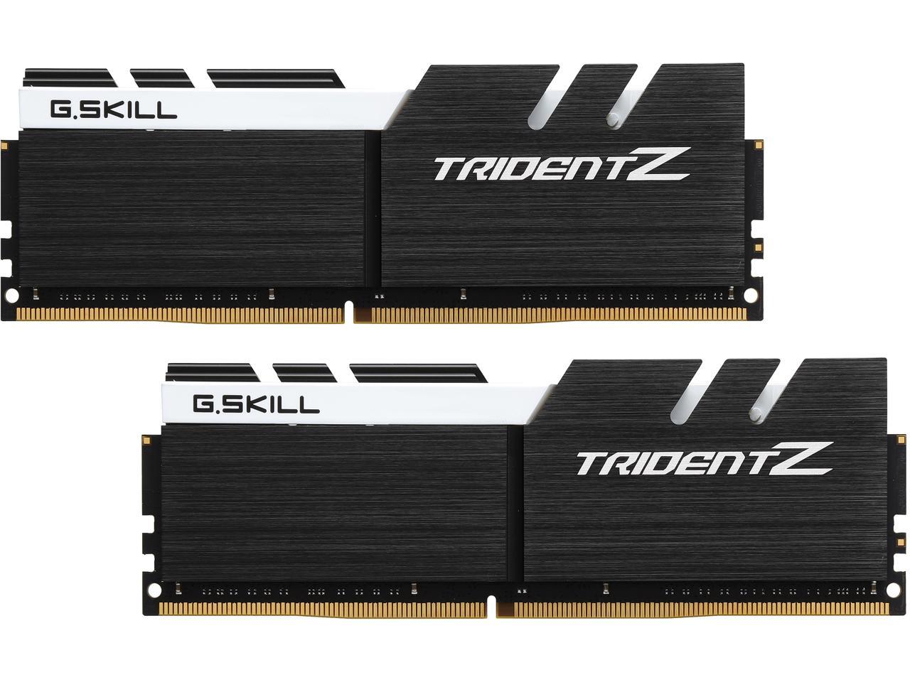 G.SKILL TridentZ Series 32GB (2 x 16GB) 288-Pin DDR4 SDRAM DDR4 3200 (PC4 25600) Intel Z370 Platform Desktop Memory Model F4-3200C15D-32GTZKW