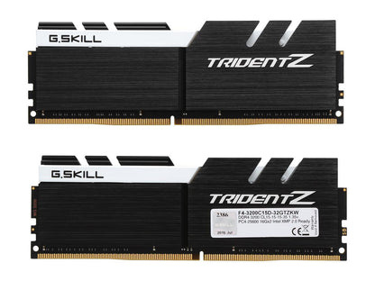 G.SKILL TridentZ Series 32GB (2 x 16GB) 288-Pin DDR4 SDRAM DDR4 3200 (PC4 25600) Intel Z370 Platform Desktop Memory Model F4-3200C15D-32GTZKW
