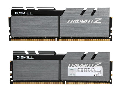 G.SKILL TridentZ Series 32GB (2 x 16GB) 288-Pin DDR4 SDRAM DDR4 3200 (PC4 25600) Intel Z370 Platform Desktop Memory Model F4-3200C15D-32GTZSK
