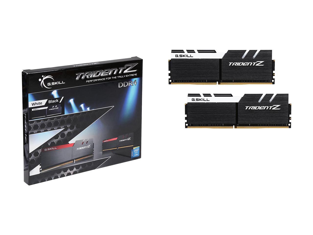 G.SKILL TridentZ Series 16GB (2 x 8GB) 288-Pin DDR4 SDRAM DDR4 3200 (PC4 25600) Intel XMP 2.0 Desktop Memory Model F4-3200C16D-16GTZKW