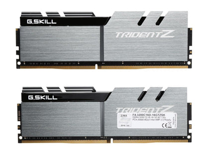 G.SKILL TridentZ Series 16GB (2 x 8GB) 288-Pin DDR4 SDRAM DDR4 3200 (PC4 25600) Intel Z370 Platform Desktop Memory Model F4-3200C16D-16GTZSK
