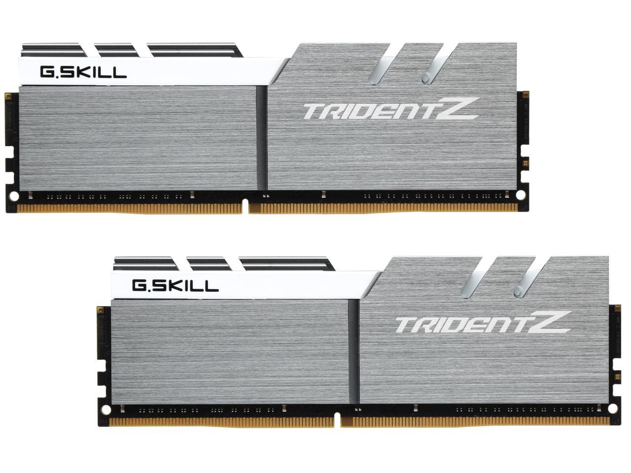 G.SKILL TridentZ Series 16GB (2 x 8GB) 288-Pin DDR4 SDRAM DDR4 3200 (PC4 25600) Intel Z370 Platform Desktop Memory Model F4-3200C16D-16GTZSW