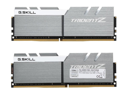 G.SKILL TridentZ Series 16GB (2 x 8GB) 288-Pin DDR4 SDRAM DDR4 3200 (PC4 25600) Intel Z370 Platform Desktop Memory Model F4-3200C16D-16GTZSW