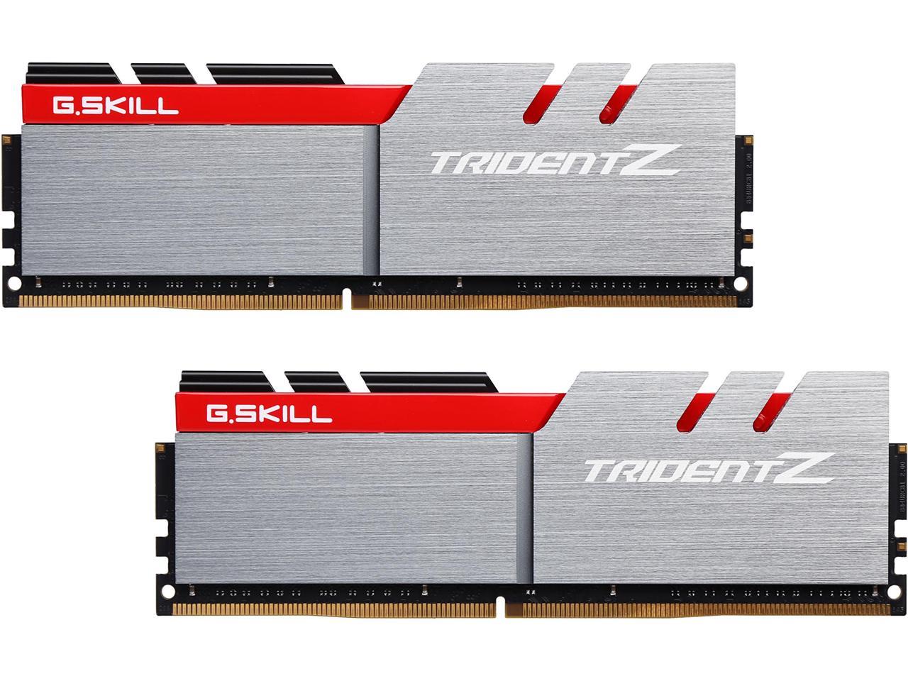 G.SKILL TridentZ Series 32GB (2 x 16GB) 288-Pin DDR4 SDRAM DDR4 3333 (PC4 26600) Intel Z370 Platform Memory (Desktop Memory) Model F4-3333C16D-32GTZB