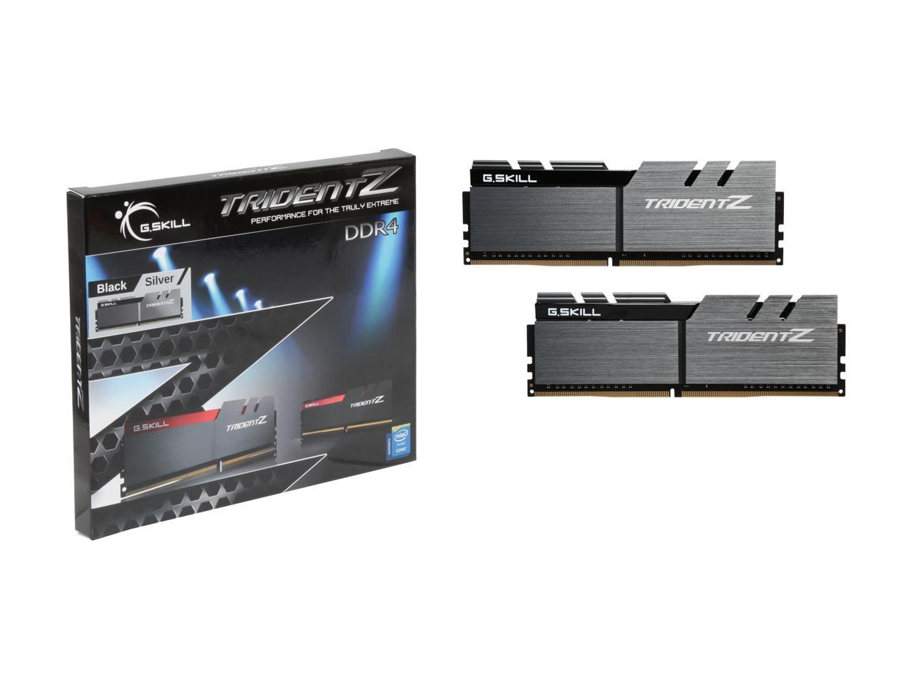 G.SKILL TridentZ Series 16GB (2 x 8GB) 288-Pin DDR4 SDRAM DDR4 3200 (PC4 25600) Desktop Memory Model F4-3200C14D-16GTZSK