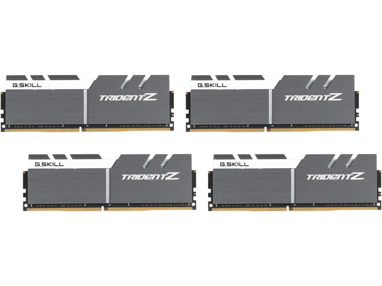 G.SKILL TridentZ Series 64GB (4 x 16GB) 288-Pin DDR4 SDRAM DDR4 3466 (PC4 27700) Intel Z370 Platform Desktop Memory Model F4-3466C16Q-64GTZSW