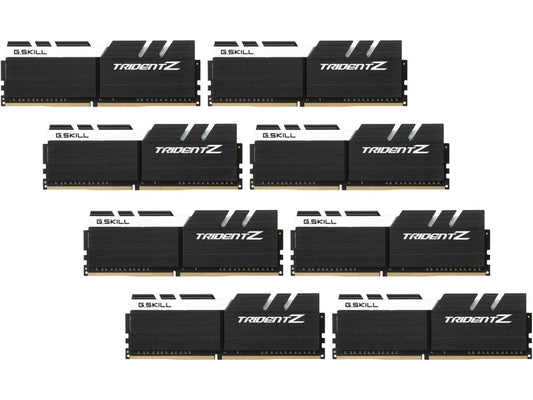 G.SKILL TridentZ Series 64GB (8 x 8GB) 288-Pin DDR4 SDRAM DDR4 3300 (PC4 26400) Desktop Memory Model F4-3300C16Q2-64GTZKW