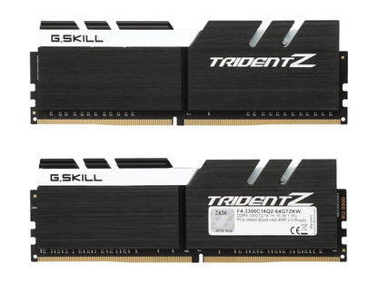 G.SKILL TridentZ Series 64GB (8 x 8GB) 288-Pin DDR4 SDRAM DDR4 3300 (PC4 26400) Desktop Memory Model F4-3300C16Q2-64GTZKW
