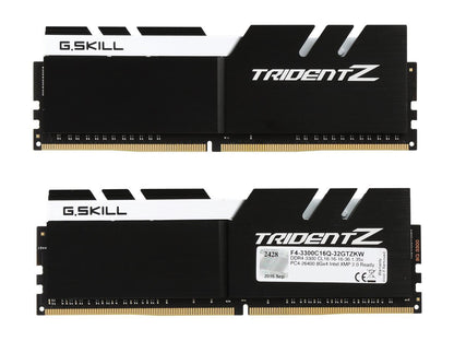 G.SKILL TridentZ Series 32GB (4 x 8GB) 288-Pin DDR4 SDRAM DDR4 3300 (PC4 26400) Desktop Memory Model F4-3300C16Q-32GTZKW