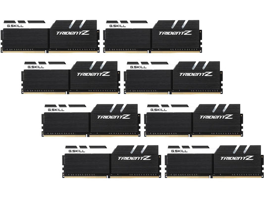 G.SKILL TridentZ Series 64GB (8 x 8GB) 288-Pin DDR4 SDRAM DDR4 3333 (PC4 26600) Desktop Memory Model F4-3333C16Q2-64GTZKW