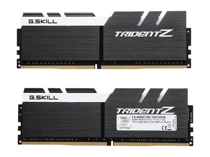 G.SKILL TridentZ Series 16GB (2 x 8GB) 288-Pin DDR4 SDRAM DDR4 4000 (PC4 32000) Intel Z170 / Z270 / Z370 Desktop Memory Model F4-4000C19D-16GTZKW