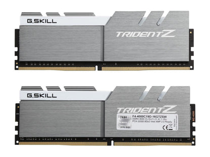 G.SKILL TridentZ Series 16GB (2 x 8GB) 288-Pin DDR4 SDRAM DDR4 4000 (PC4 32000) Intel Z170 / Z270 / Z370 Desktop Memory Model F4-4000C19D-16GTZSW