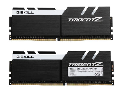 G.SKILL TridentZ Series 16GB (2 x 8GB) 288-Pin DDR4 SDRAM DDR4 4133 (PC4 33000) Intel Z170 / Z370 / X299 Desktop Memory Model F4-4133C19D-16GTZKW