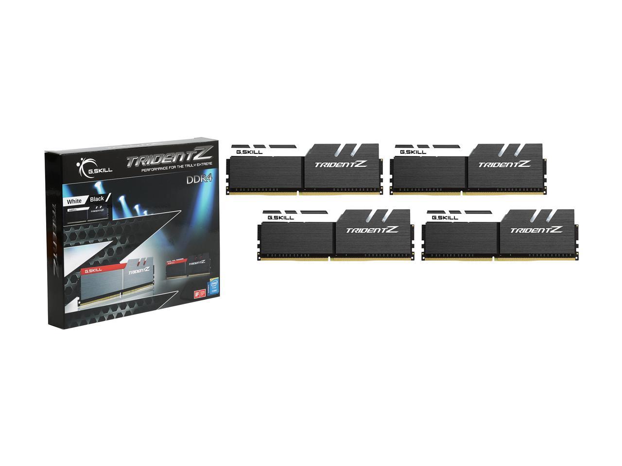 G.SKILL TridentZ Series 64GB (4 x 16GB) 288-Pin DDR4 SDRAM DDR4 3600 (PC4 28800) Intel Z370 / X299 Desktop Memory Model F4-3600C17Q-64GTZKW