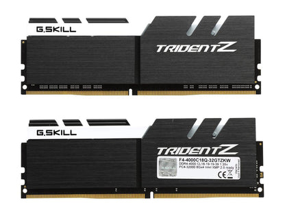 G.SKILL TridentZ Series 32GB (4 x 8GB) 288-Pin DDR4 SDRAM DDR4 4000 (PC4 32000) Intel Z270 / Z370 Desktop Memory Model F4-4000C18Q-32GTZKW