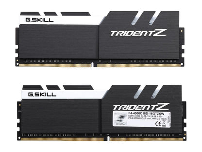G.SKILL TridentZ Series 16GB (2 x 8GB) 288-Pin DDR4 SDRAM DDR4 4000 (PC4 32000) Intel Z270 / Z370 Memory (Desktop Memory) Model F4-4000C18D-16GTZKW